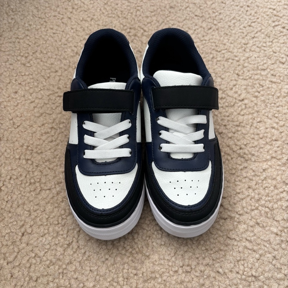 Children's Place Kids Black, Navy and White Sneakers Size 2 NWOT